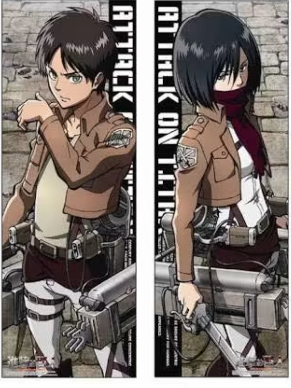 🌟3/$25🌟 Attack On Titan Eren and Mikasa Posters